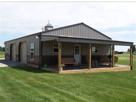 metal homes with shops attached